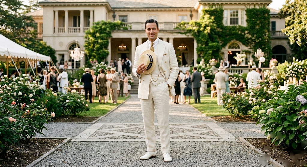 1920s mens fashion gatsby suit look